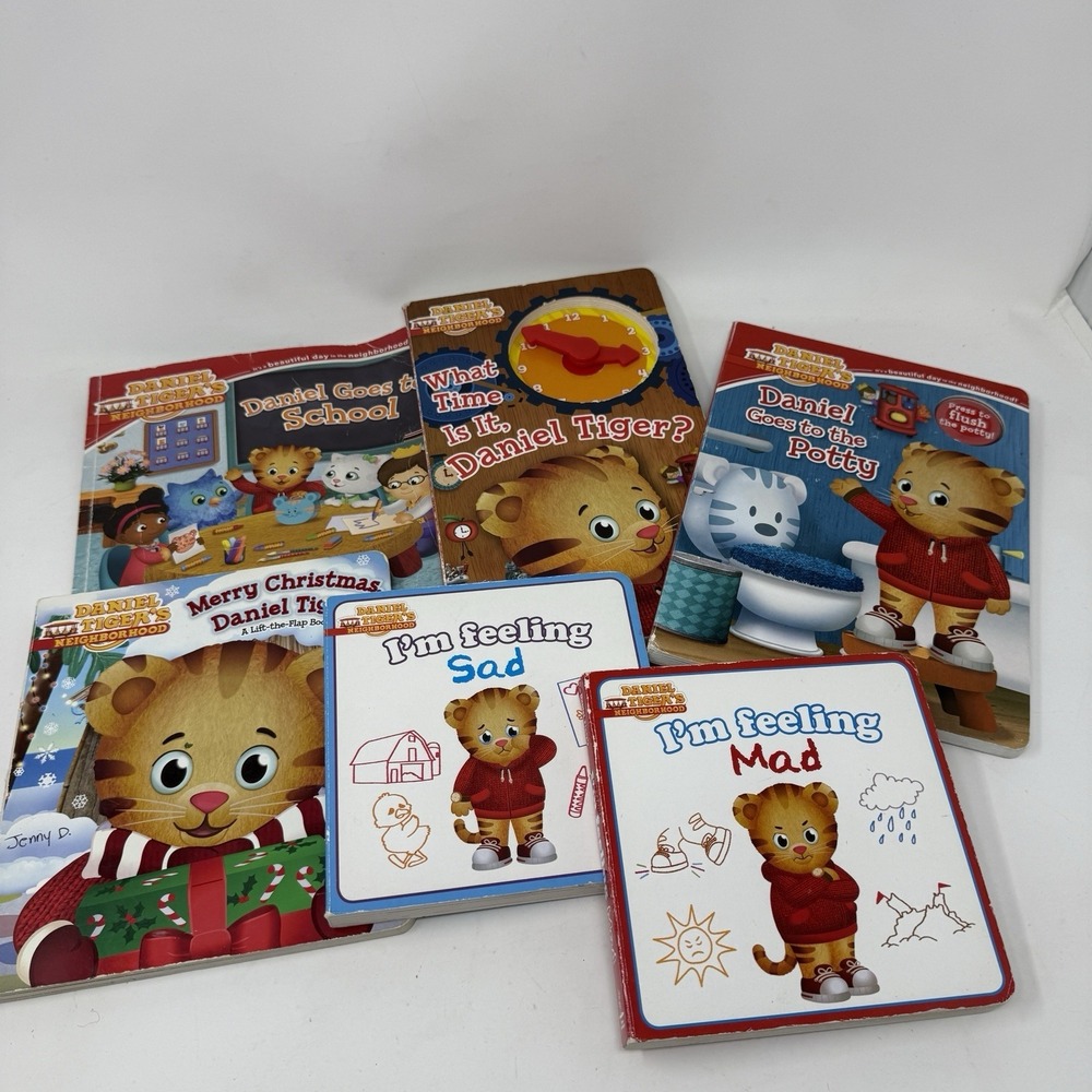 Daniel Tiger's Neighborhood Books Lot Of 6 HCs & PBs - Daniels Goes Potty +